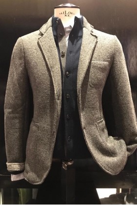 Giacca Lana Cotta Grigio Scuro
